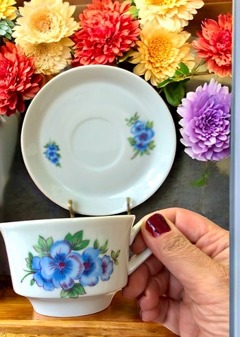 Alman kahla çay fincanı 1960 lar - Görsel 2