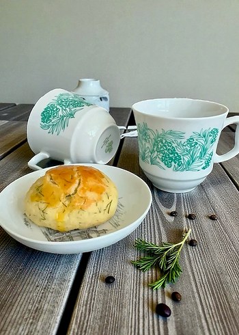 Alman 1970 ler çay fincanı 2 li - Görsel 3