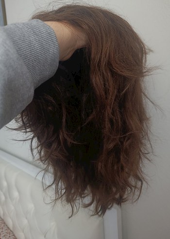 yüzde yüz gerçek insan saçı peruk - Görsel 11