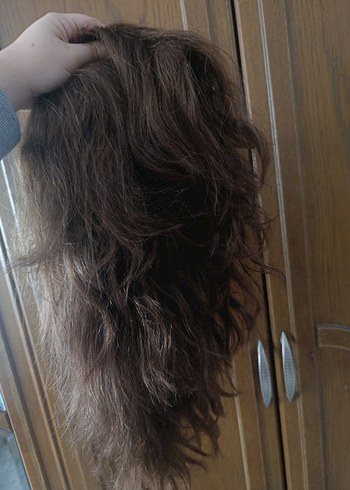 yüzde yüz gerçek insan saçı peruk - Görsel 12