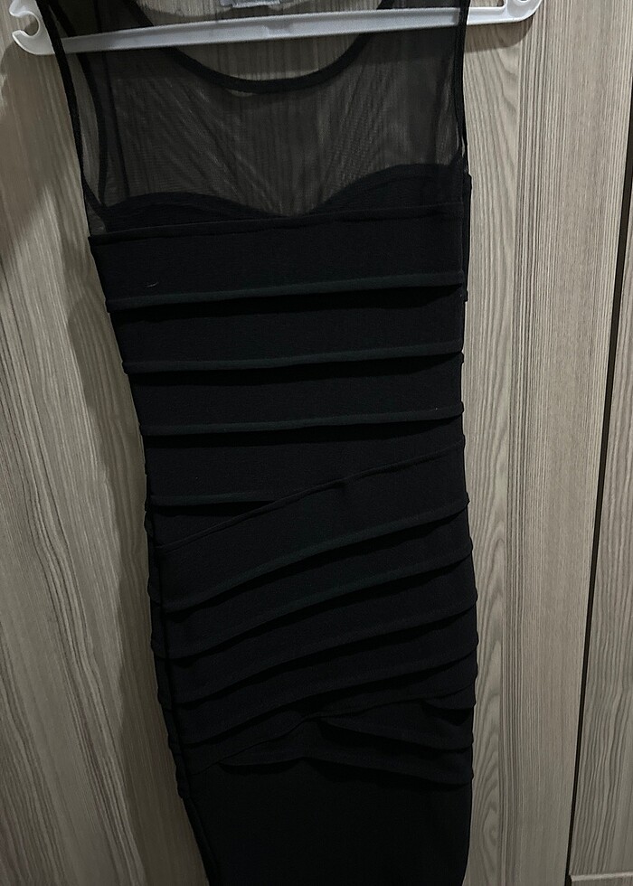 Drapeli elbise - Görsel 5