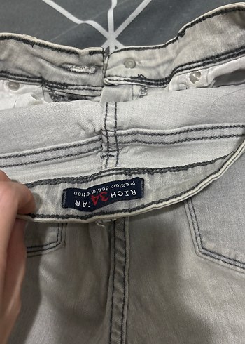 34 Beden Gri Kadın skinny Denim Pantolon