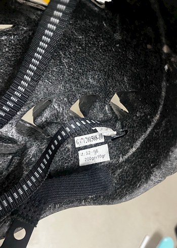 Renkli Baskılı Mavi Biker Kask - Görsel 6