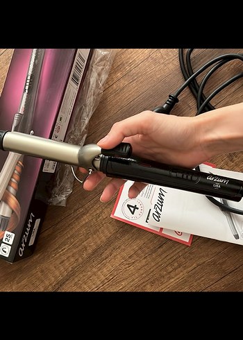  Beden Arzum Saç Maşası 25 mm Bej-Gri
