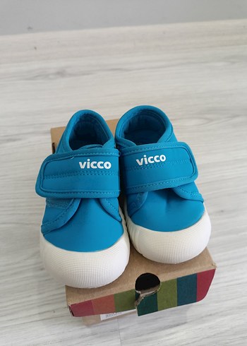 Vicco Erkek Çocuk Mavi Cırtlı Spor Ayakkabı