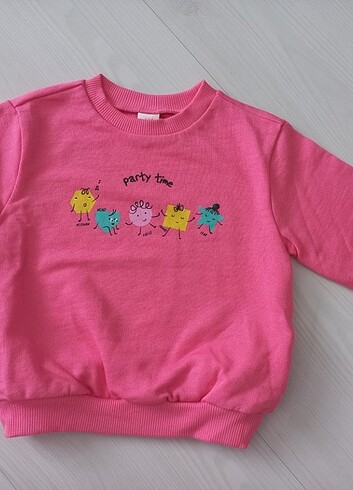 6 Ay Beden Kız bebek sweatshirt