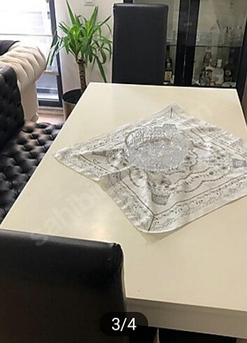 Gerçek mdf ve lake yemek masası takımı