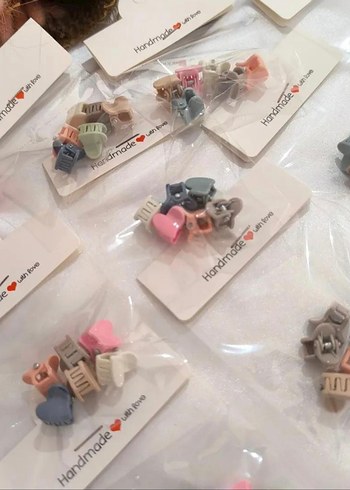 Renkli Boncuklu Plastik Kadın Saç Tokası