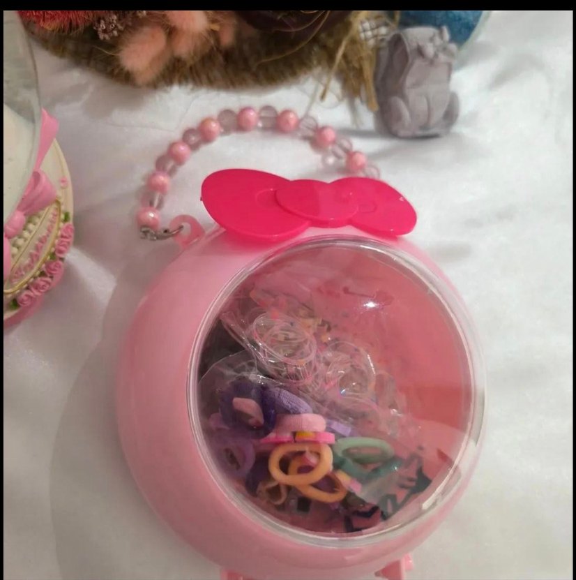 Renkli Nakışlı Elastik Çocuk Saç Tokaları - Görsel 3