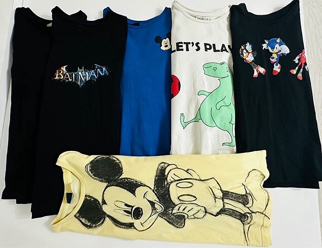 6 adet Uzun kollu tshirt sweat