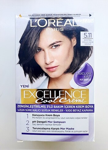  Beden LOREAL PARİS 5.11 extra küllü açık kahve