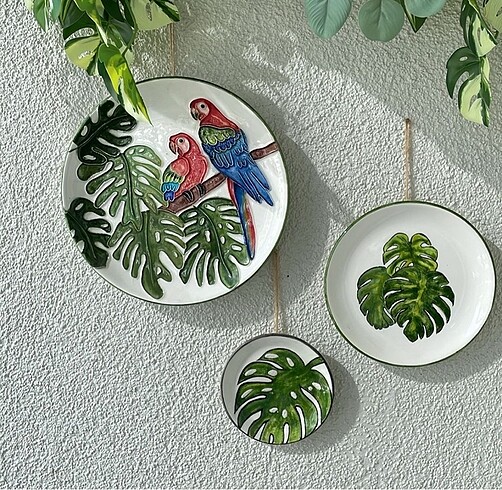 Çini 3lü Set El Yapımı