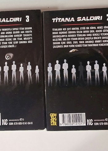 Attack on titan manga 1-3-7. ciltler - Görsel 3