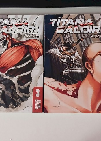 Attack on titan manga 1-3-7. ciltler - Görsel 2