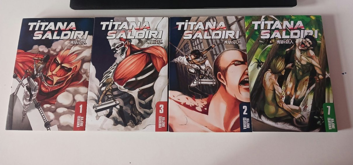 Attack on titan manga 1-3-7. ciltler - Görsel 2