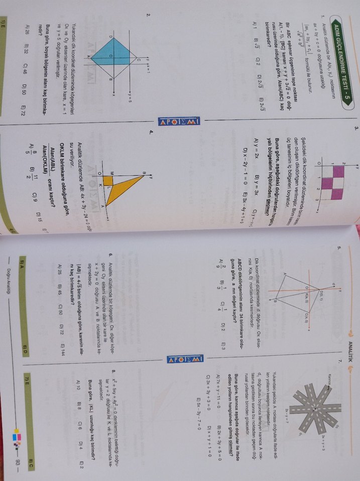 Analitik Geometri Soru Bankası - Görsel 3