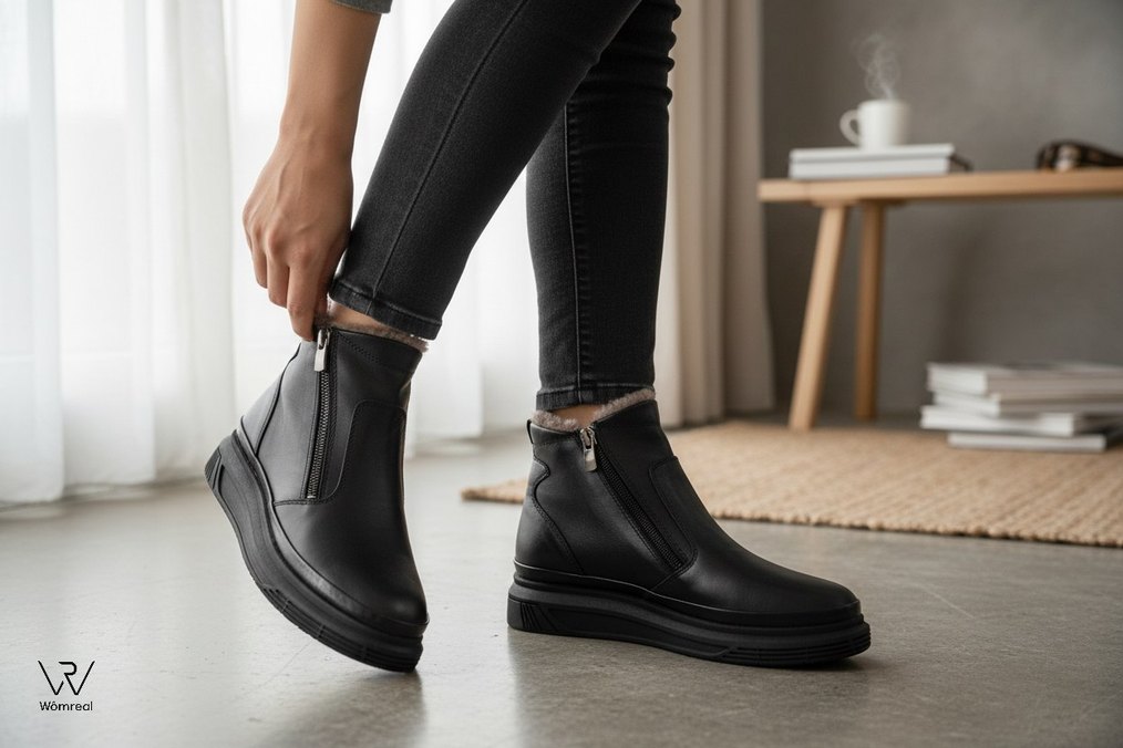 Hakiki Deri Kadın Spor - Görsel 4