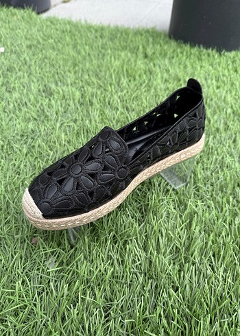 Kadın Bej Dantel Detaylı Dolgu Topuk Espadril - Görsel 5