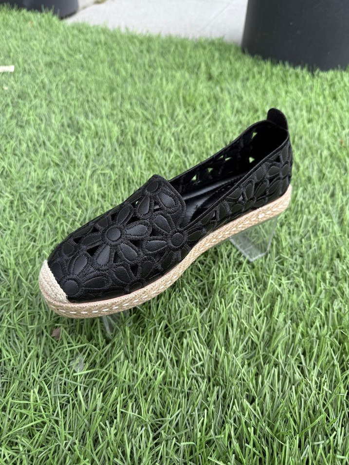 Kadın Bej Dantel Detaylı Dolgu Topuk Espadril - Görsel 5