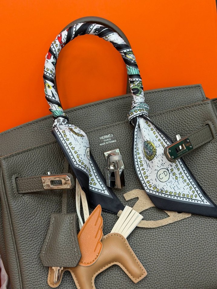 Hermes Birkin 25 Silver — görsel 8/21