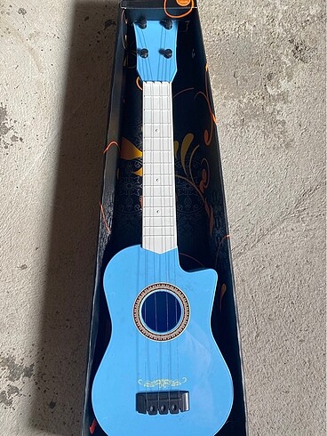 Mavi renk gitar