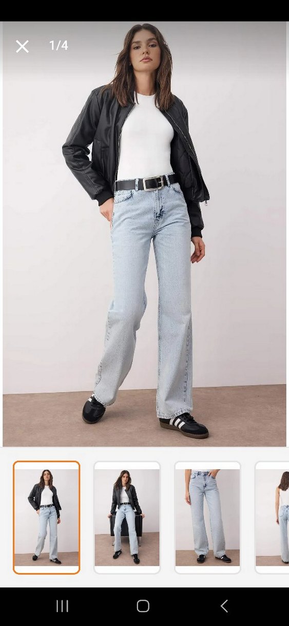 Trendyolmilla Wide Leg Jean - Görsel 4