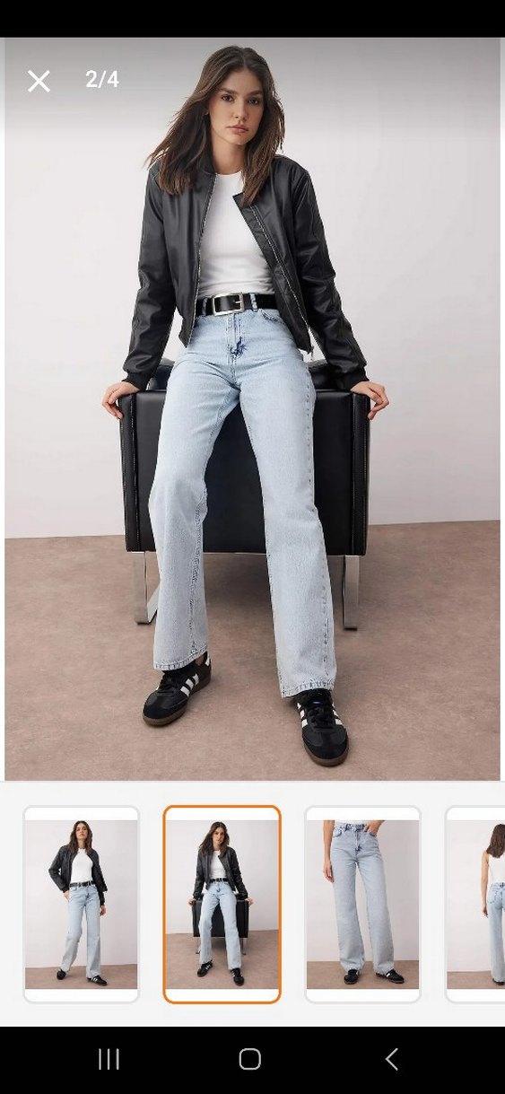 Trendyolmilla Wide Leg Jean - Görsel 3