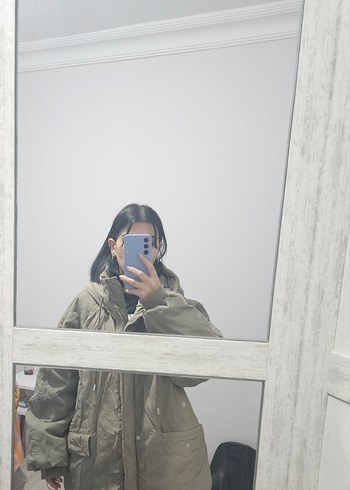 Zara Haki Yeşil Şişme Mont - Görsel 6