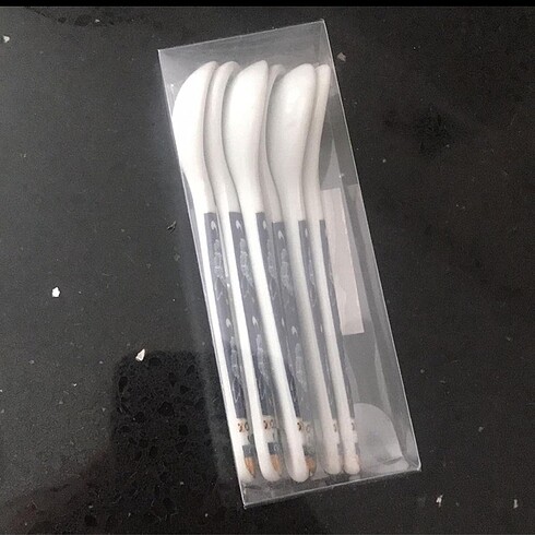 Beden beyaz Renk Porselen Kaşık