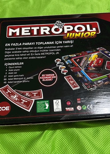 Beden KS Games Cars METROPOL Junior Kutu Oyunu