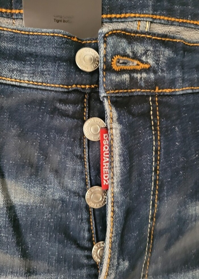 dsquared2 mavi kot pantolon - Görsel 2