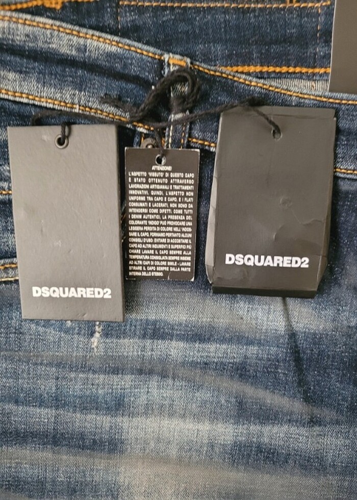 dsquared2 mavi kot pantolon - Görsel 4