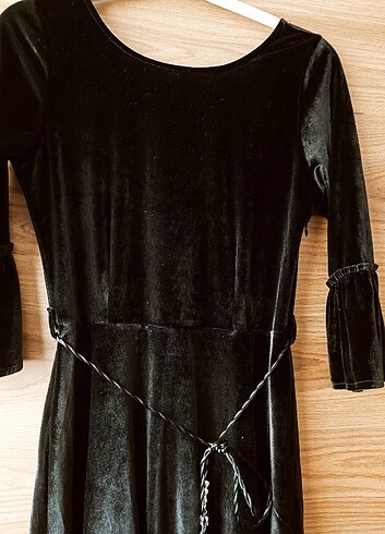 ESNEK KADIFE ELBISE - Görsel 3