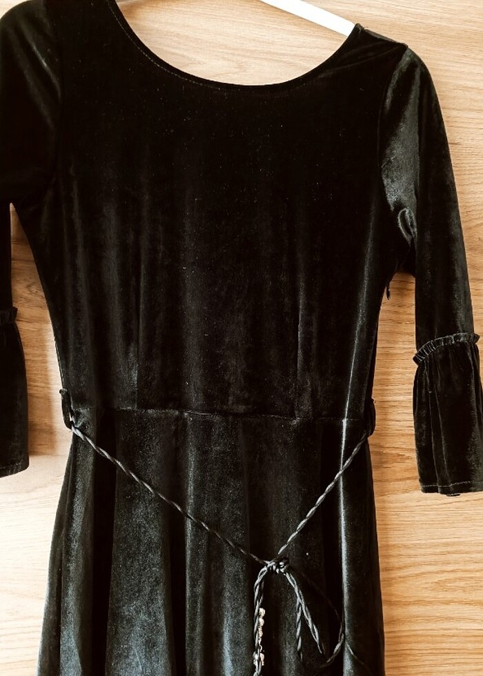 ESNEK KADIFE ELBISE  - Görsel 3