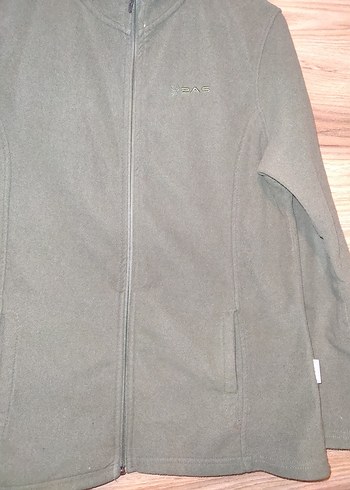 Fermuarlı Haki Polar Ceket UNİSEX - Görsel 3