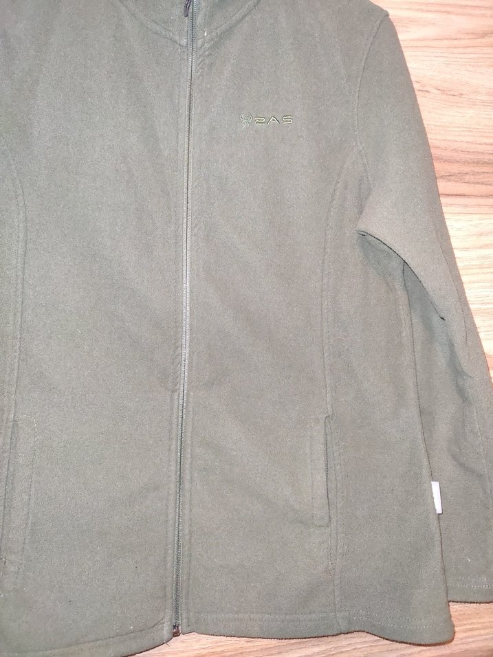 Fermuarlı Haki Polar Ceket UNİSEX - Görsel 3