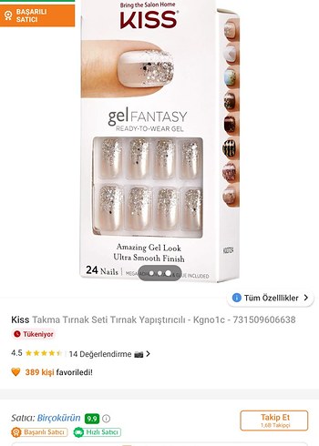 Kiss Jelly Fantasy Beyaz Tırnak Süsleri - Görsel 3