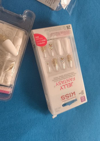 Kiss Jelly Fantasy Beyaz Tırnak Süsleri - Görsel 2