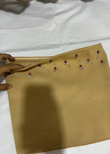 Beymen Business Bej Tasli Mini Crop Takim