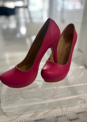 Pembe Stiletto Topuklu Kadın Ayakkabı
