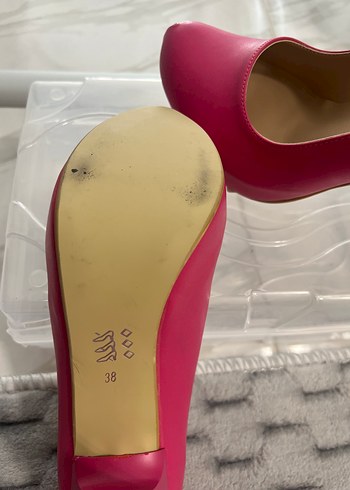 38 Beden Pembe Stiletto Topuklu Kadın Ayakkabı