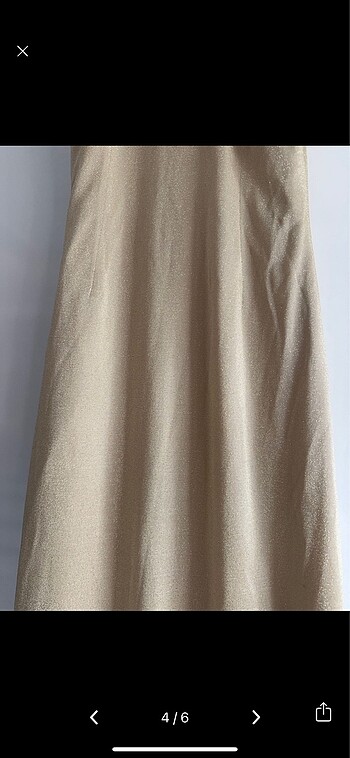 s Beden Zara gold elbise