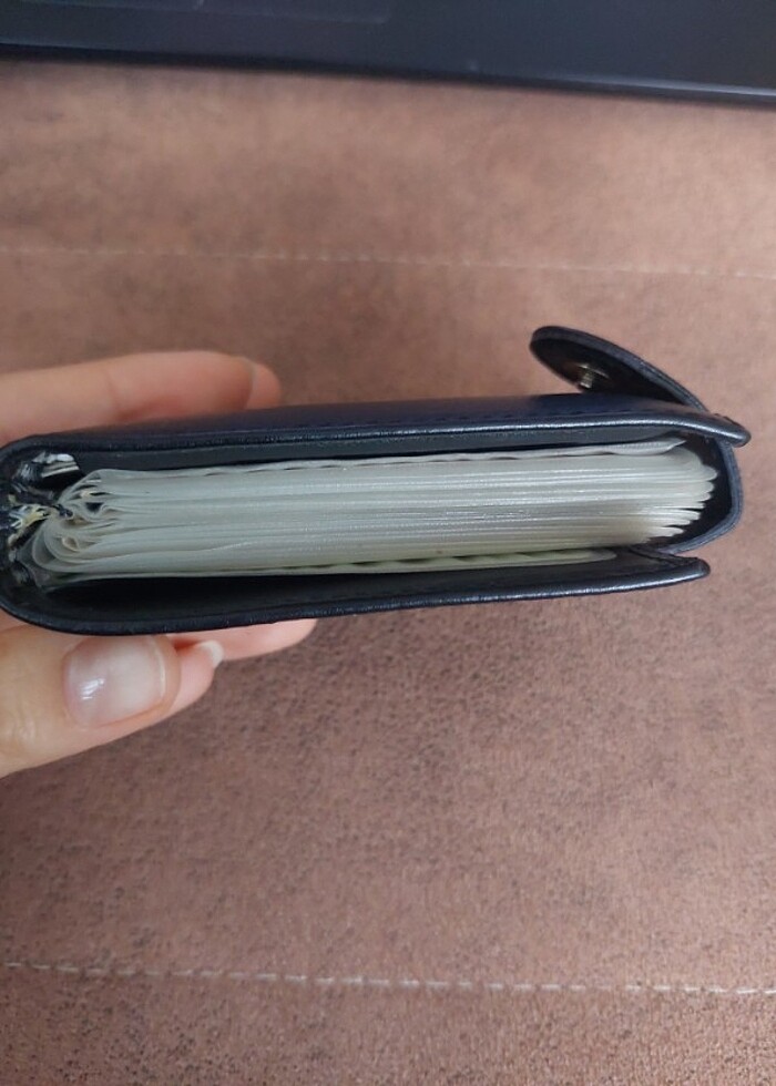 Siyah suni deri kartlık - Görsel 3