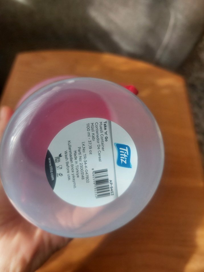 Renkli Kırmızı Saklama Kabı ve Kaşık Seti - Görsel 4