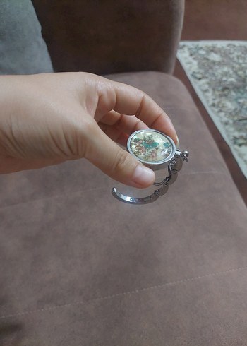 Beden turkuaz Renk Bohem Zincir Detaylı askılık işlevi gören anahtarlık