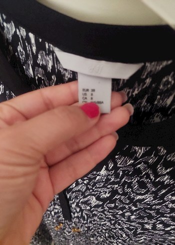 leopar desenli H&M elbise - Görsel 6