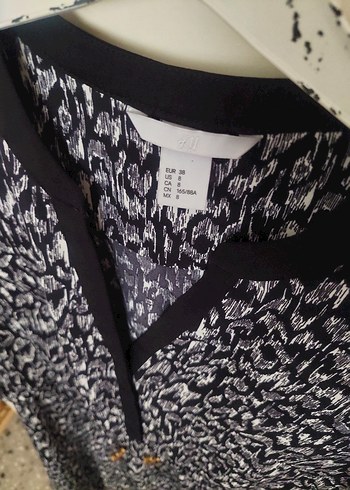 leopar desenli H&M elbise - Görsel 7