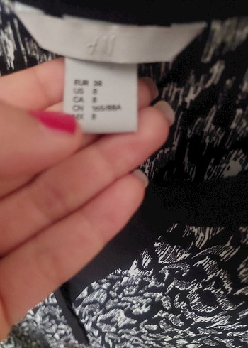 leopar desenli H&M elbise - Görsel 5