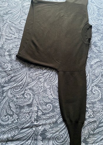 Siyah Pliseli Uzun Hamile Pantolonu - Görsel 2