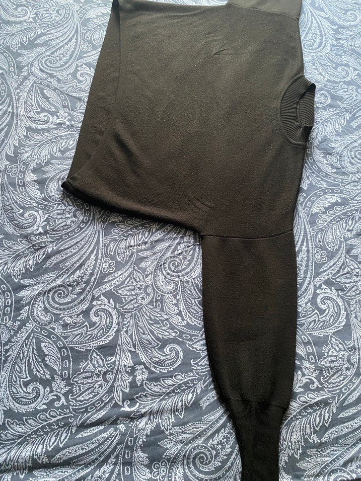 Siyah Pliseli Uzun Hamile Pantolonu - Görsel 2